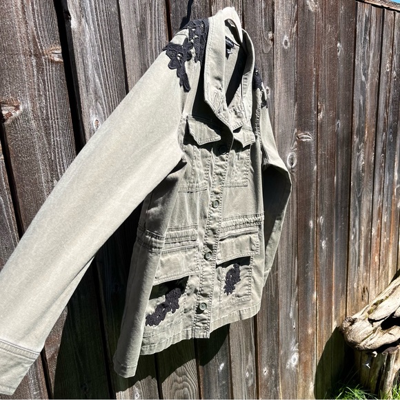 Lane Bryant military green utility army jacket  size 14/16 - Picture 9 of 17